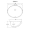 Ruvati 16"x13" Undermnt Bathroom Sink Wht Ovl Porcelain Ceramic W/ Overflow RVB0618 - alternate 3